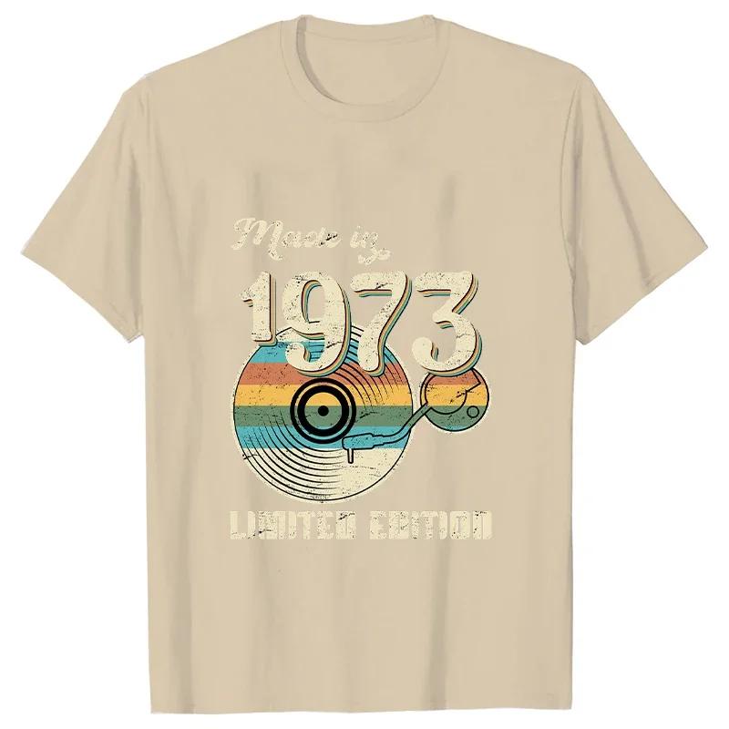 50 Years Old Vintage 1973 Limited Edition 50th Birthday T Shirts Graphic Streetwear Short Sleeve Summer Tshirt Birthday Gifts