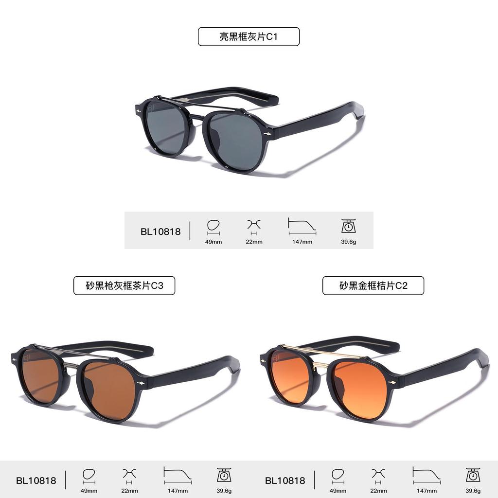Vintage Pilot Style Sunglasses Men Uv400 Sun Protective Glasses For Riding And Parties