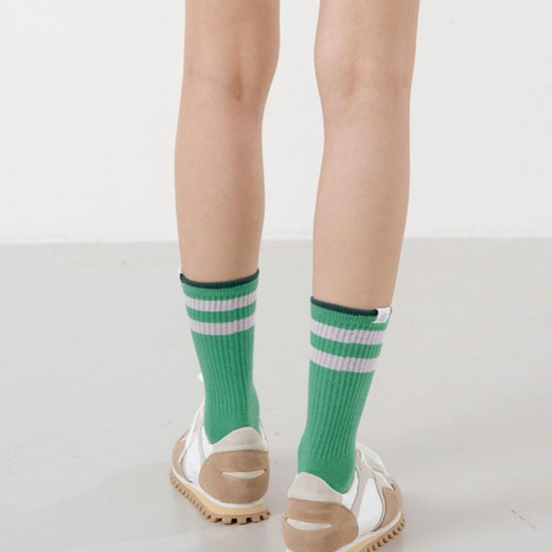 Nitina Striped Crew Socks GR