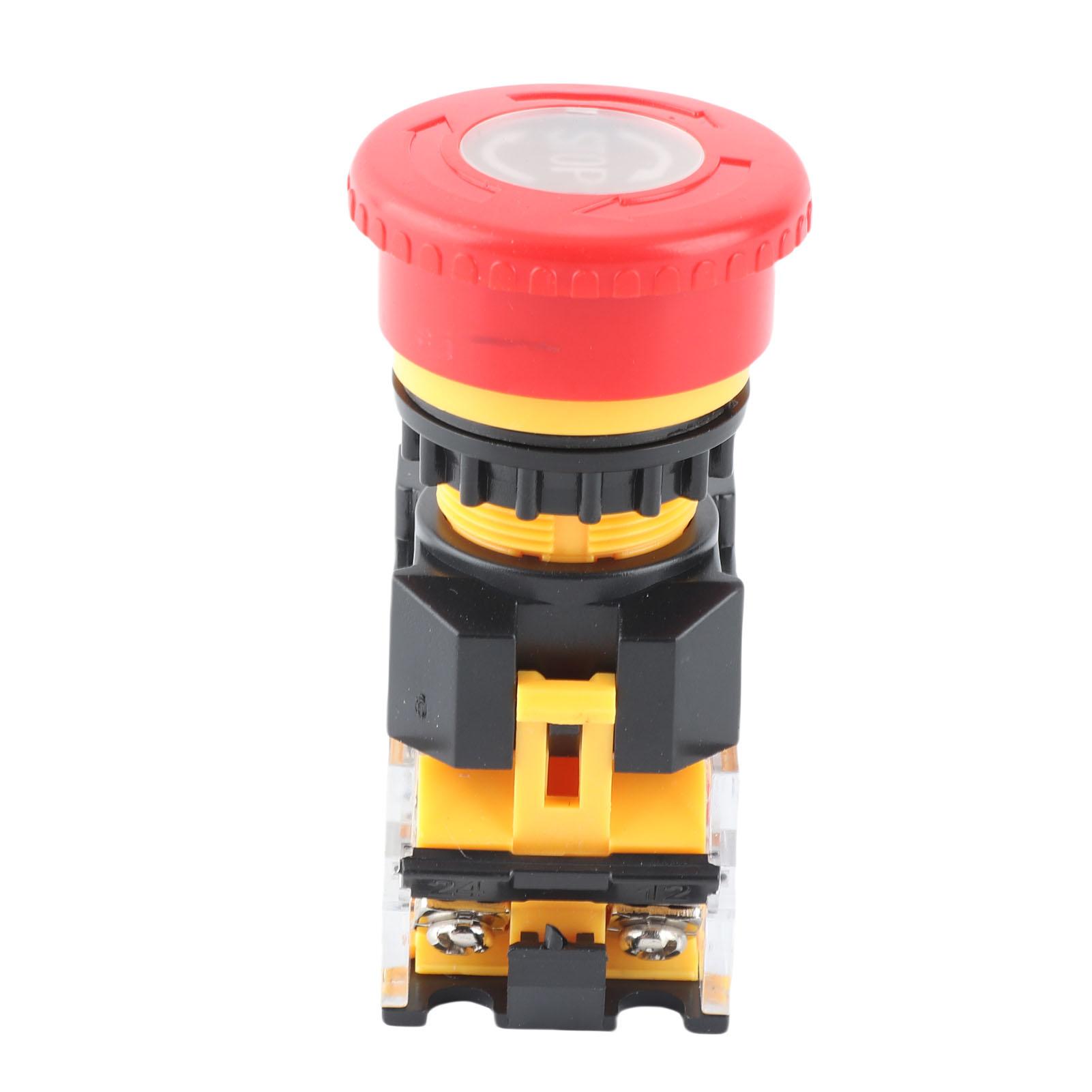 

22MM Red Self Locking Emergency Stop Switch Button with Big Mushroom Head
