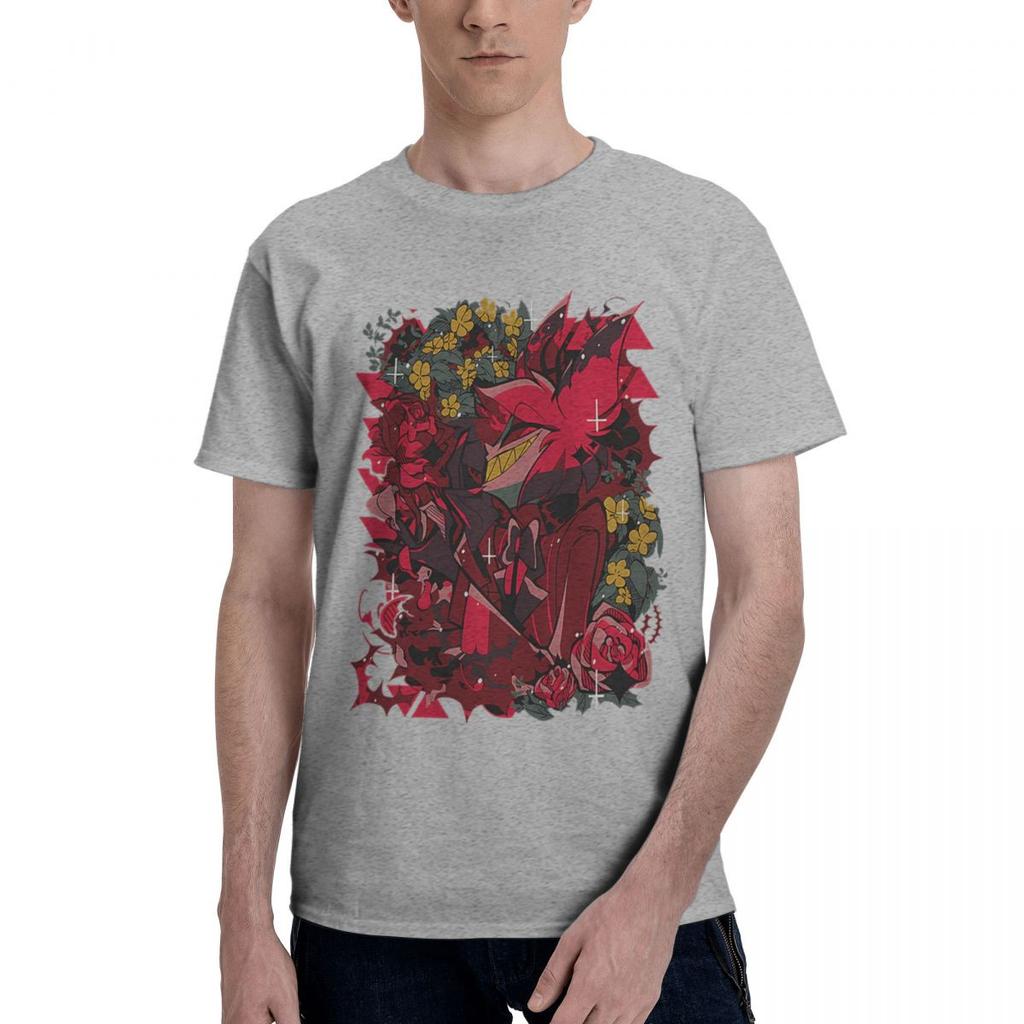 Hazbins Hoteled Alastor 100 Cotton Casual Breathable Confortable Cute Designer Clothes Men Funny Shirt