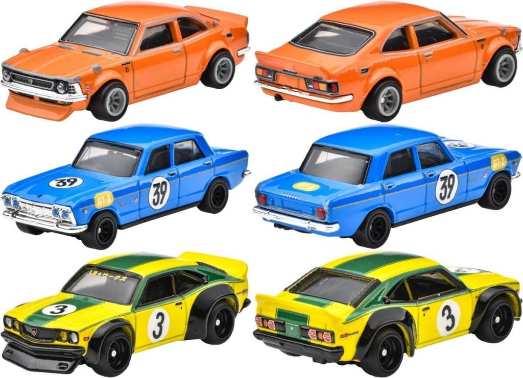Hot Wheels 2024 Car Culture Japan Historics 4 Nissan Skyline Toyota Honda 5-car set 240Z, Levin, Mazda
