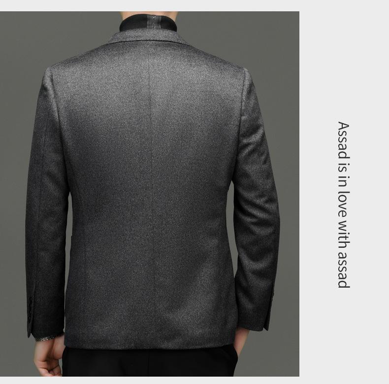 Herren Leichter Luxus Wollanzug - Schlank geschnittene Jacke für Herbst/Winter