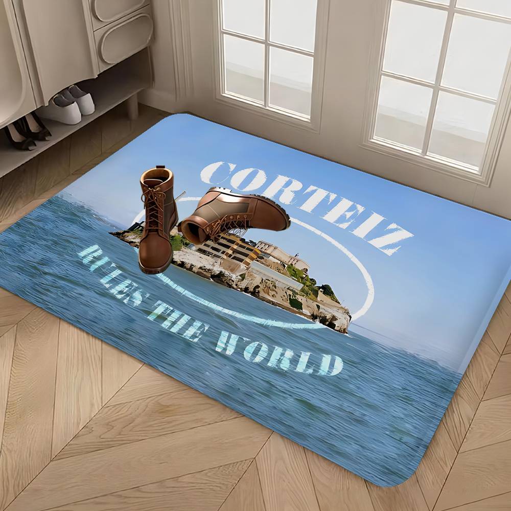 Hot Fashion C-Corteizs Room Mats Cheaper Anti-slip Modern Living Room Balcony Printed Welcome Rug
