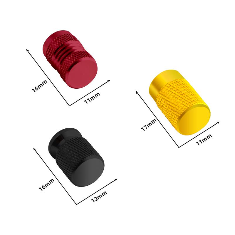 4pcs Metal For GULF Badges Jaguar Land Rover Skoda Seat Hyundai Volvo Peugeot Car Wheel Tire Valve Caps Covers Accessories