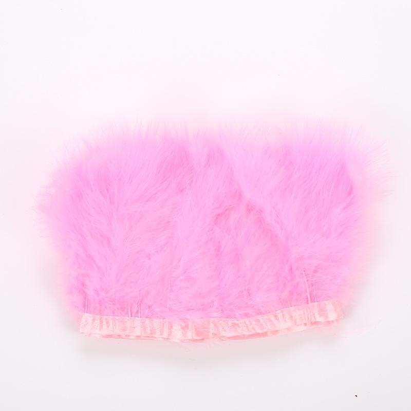 Full Velvet Turkey Feather Cloth Edge Diy Feather Headdress Corsage Decorative Material Feather Clothing Accessories