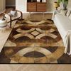 Modern Golden Geometry Carpet for Living Room Light Luxury Rug for Bedroom Decor Large Area Lounge Sofa Side Floor Mats alfombra