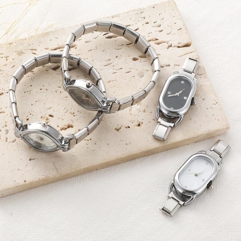 New Fashion Men Women's Stainless Steel Leopard Print Watch 9MM DIY Bracelet Bangle for Friend Wife Birthday Jewelry Gifts