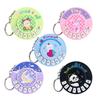 1Pc Small Piano Keychain Pendant Luminous Music Toy Playing Music Pronunciation Round Piano Xmas Holiday Present