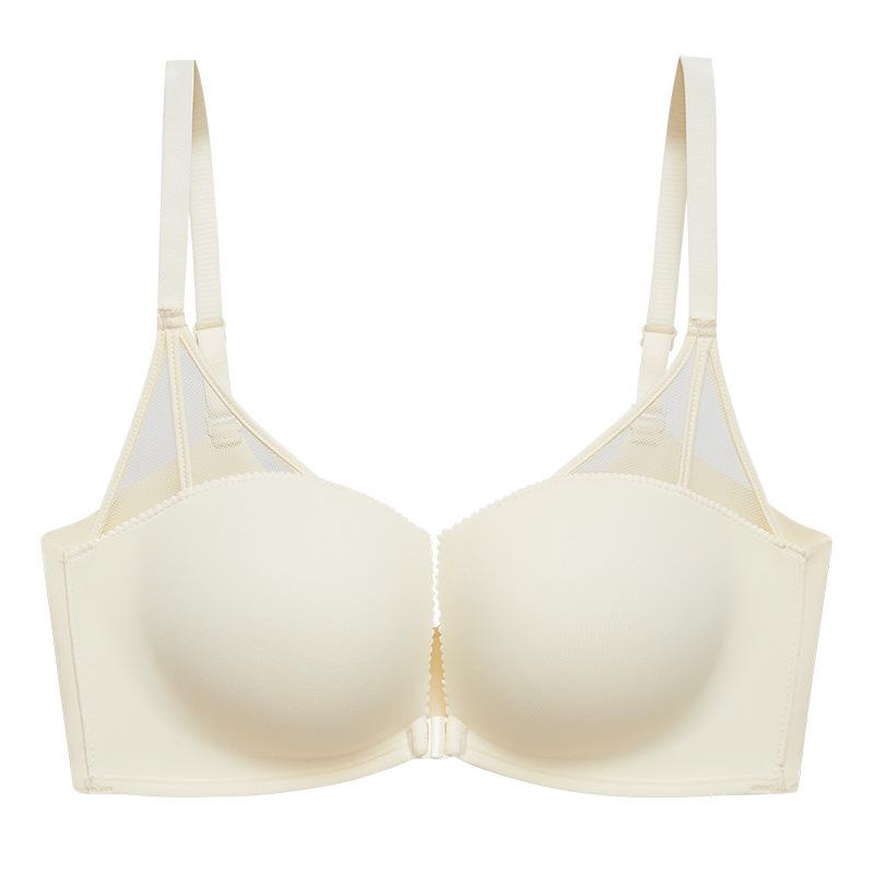 

Женский дышащий бюстгальтер пуш-ап с полуоткрытой чашкой без косточек и сетчатой застежкой 32/70AB