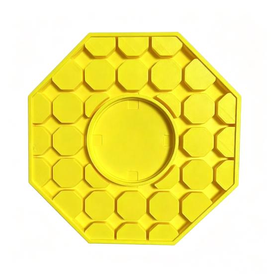 

Bee Watering Dish 3D Printed Garden Pollinator Water Feeder Safe Drinking Station Prevents Drowning for Bees Butterflies жовтий