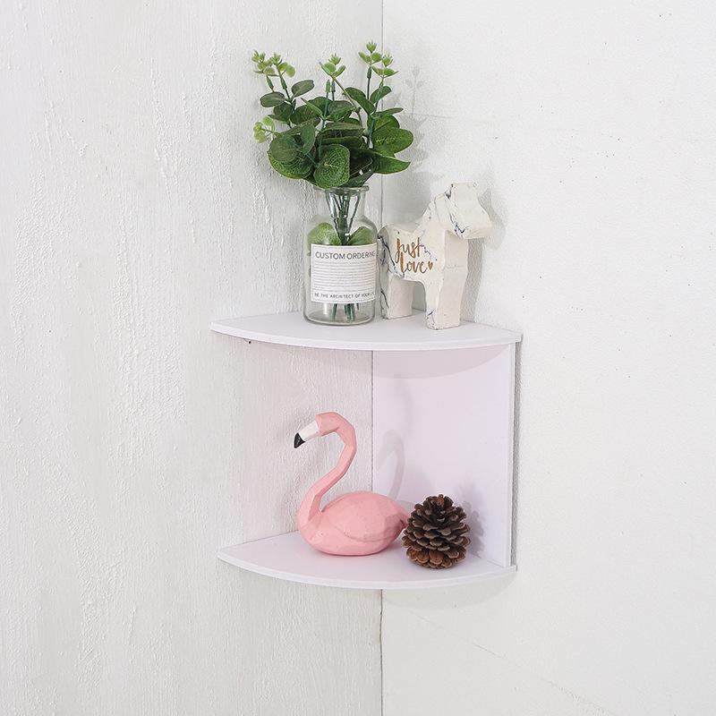 Wall-Mounted Triangular Corner Shelf Rack - Multi-Layer Kitchen Storage Bookshelf