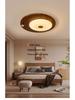 2025 Chinese-Japanese Solid Wood Ceiling Light for Bedroom and Dining Room