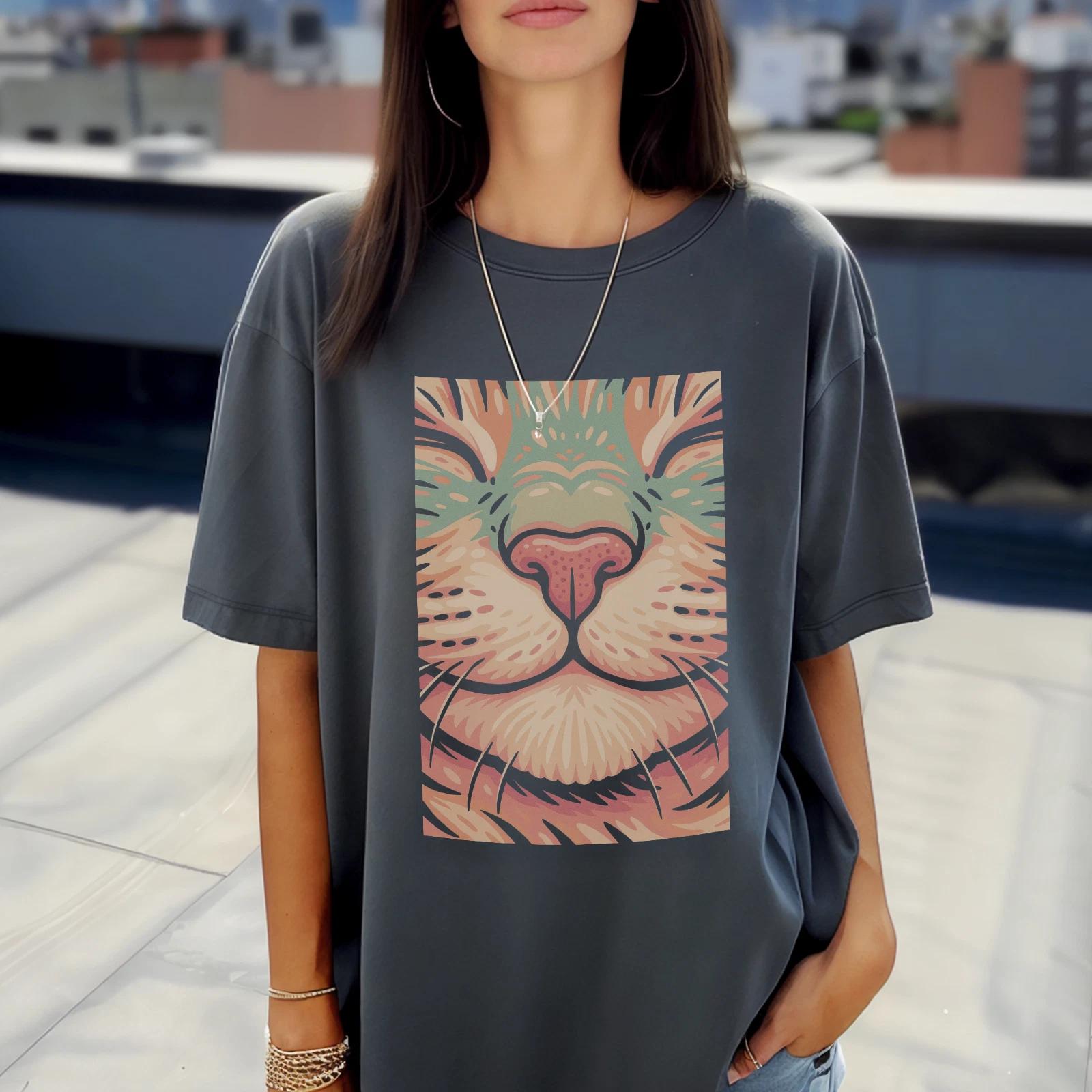 Cat Lover T shirt Unisex Cat Mom Dad Gift Cute Graphic Tee Animal Print S-4XL 4XL