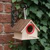 Holz-Vogelhaus für Gartenvögel Hängendes Vogelhaus mit Sitzstange Rustikales Vogelhaus für Bauernhaus Haus Garten Dekoration