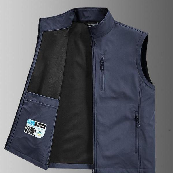 K 62191 Soft Shell Vest Outdoor Logo Embroidery Soft Shell Warm Vest