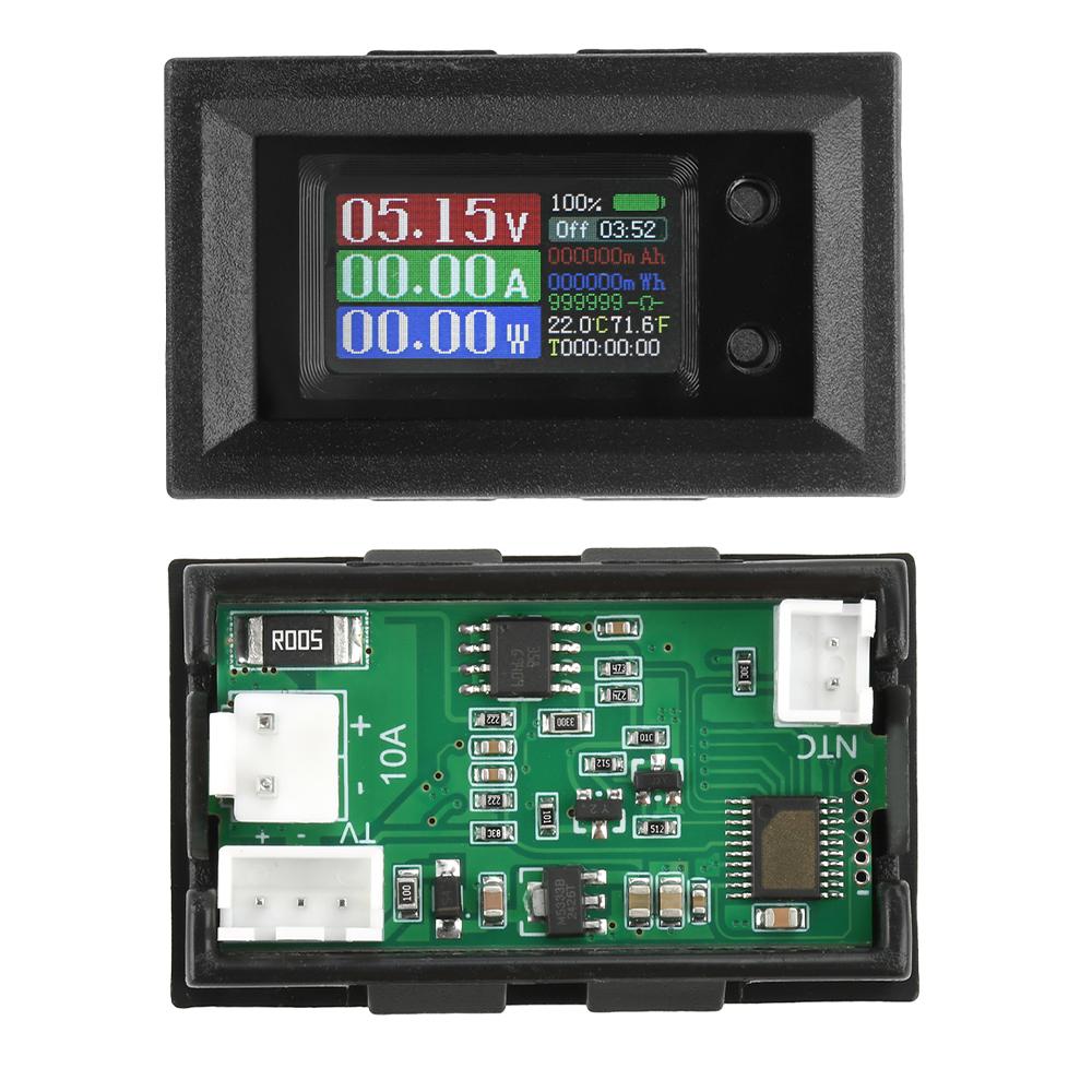 DC4-30V 9-in-110A 0.96-inch Color Screen Low Voltage Power Supply Voltage Current Power Multifunctional Measuring Instrument