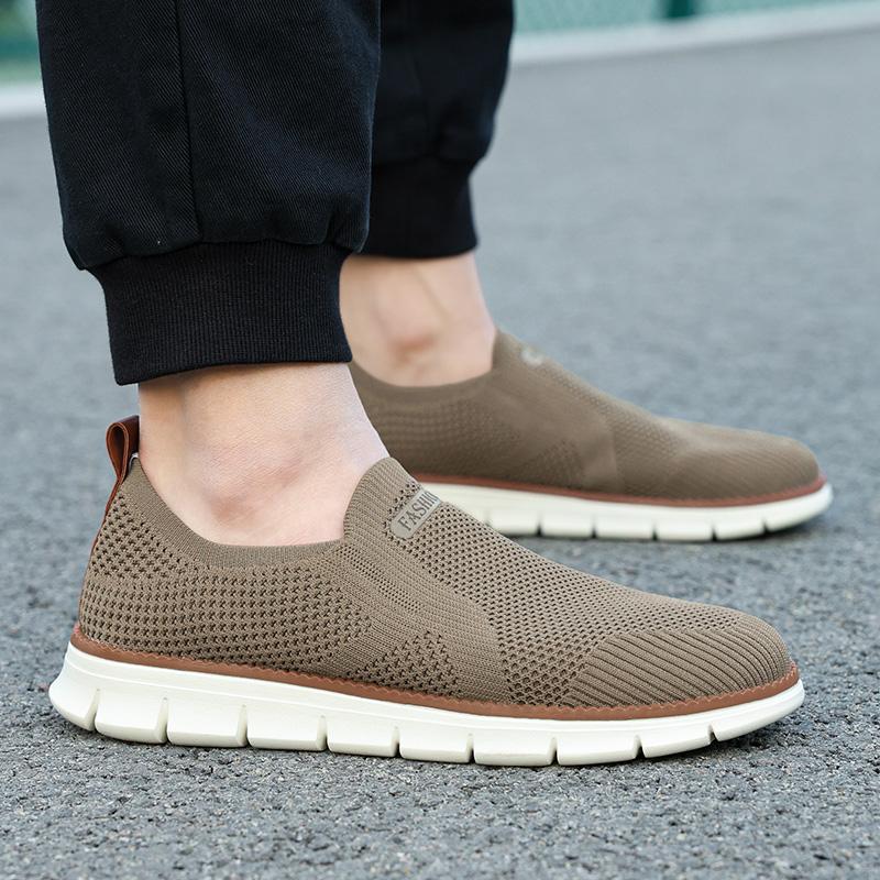 Fashion Men's Shoes Summer High-quality Soft Soled Hiking Comfortable Sports Lightweight Flat Bottom Outdoor Walking Shoes New Style