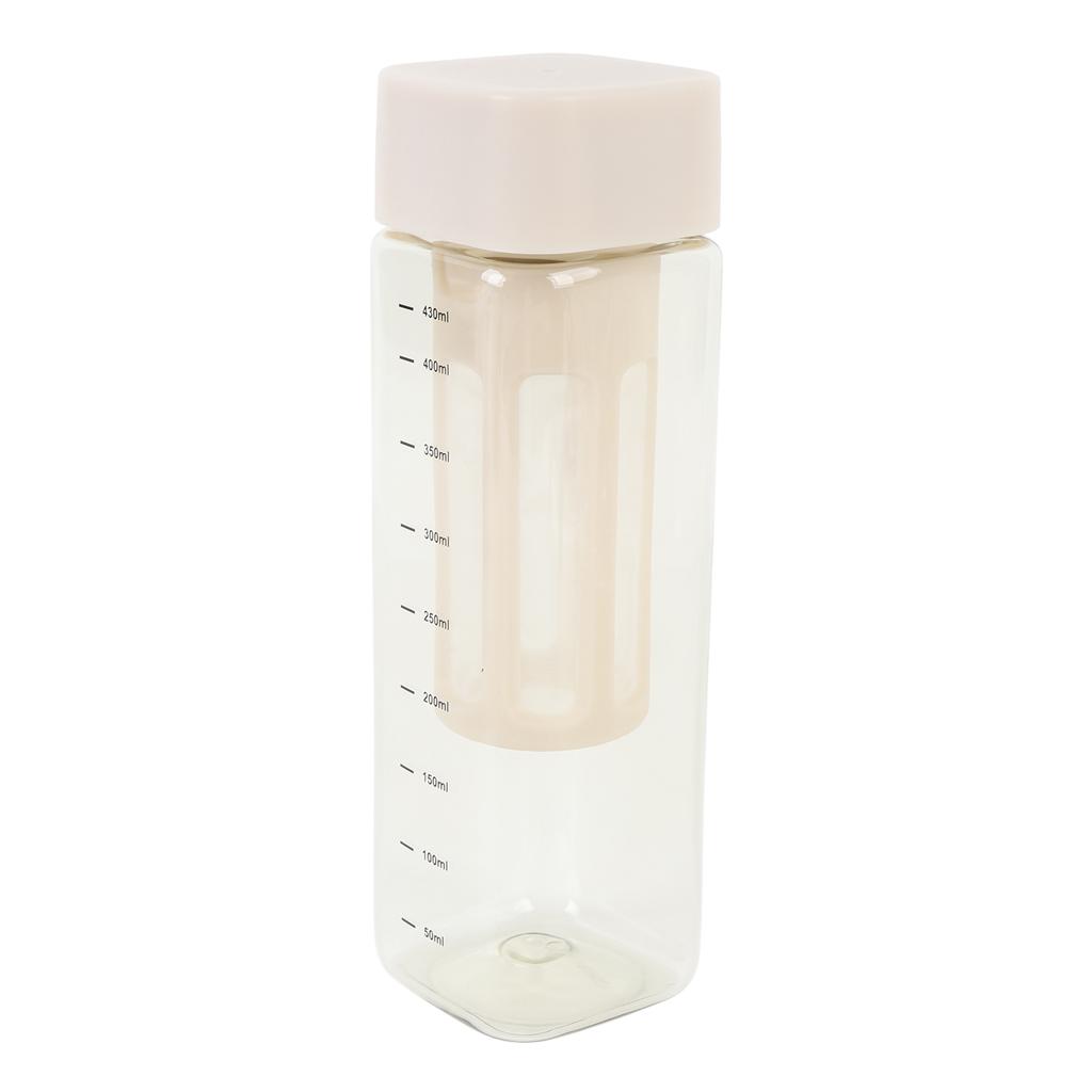 Portable Cold Brew Bottle Creamy White Transparent Easy To Clean Iced Coffee Maker Bottle for Home