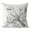 Home Decor Birds & Flowers Pattern Decorative Pillowcase Pattern Cushion Cover Suitable For Sofa Bedroom Car Pillow Cover