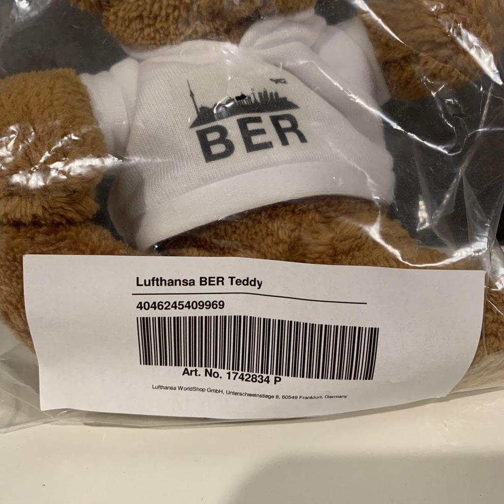 [USED] Lufthansa BER Teddy Bear Berlin Airport opening