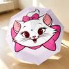 Pink Kitty 8 Ribs 3Fold Black Glue Uv Protection Umbrella Sun Protection Rainproof Compact Folding Umbrella For Travel Daily Use C9241014