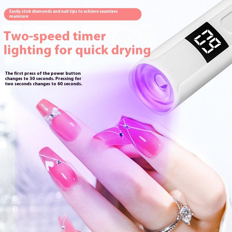 Professional Nail Uv Led Lamp Desk With Display Rechargeable Portable Mini Nail Dryer Stand Uv Lamp For Nails Art Removable