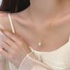 Full Diamond Fish Tail Pearl Necklace, Elegant, Light Luxury, High-end Collarbone Chain, New Year Trend