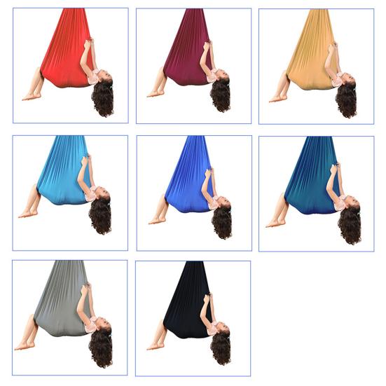 Kids Therapy Sensory Swing Stretch Indoor Outdoor Special Needs Cuddle Swing Anxiety Relief Kids Adults Ceiling Hanging Aerial Yoga