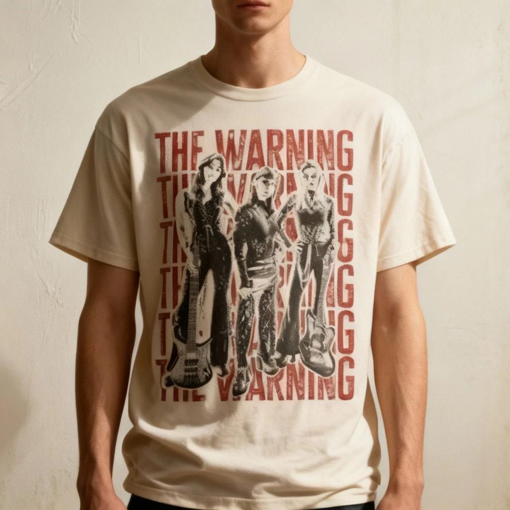 NWT! The Warning Band Short Sleeve Cotton Sand All Size Shirt 2XL