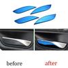 Blue Titanium For BMW 3 4 Series Car Inner Door Handle Frame Cover Trim 2013-19