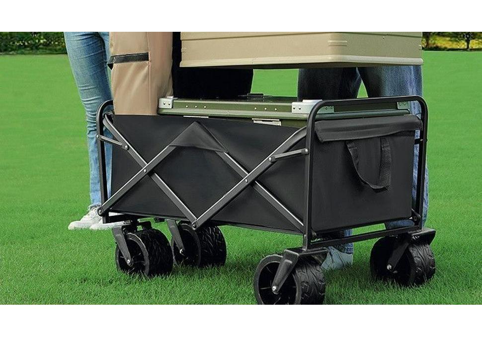 Extra Large Folding Outdoor Camping Handcart with Drawbar