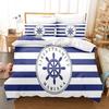 Nautical Anchor And Compass Duvet Cover Set Bedding Comforter Sets King Size  3D Children'S   1 Quilt Cover
