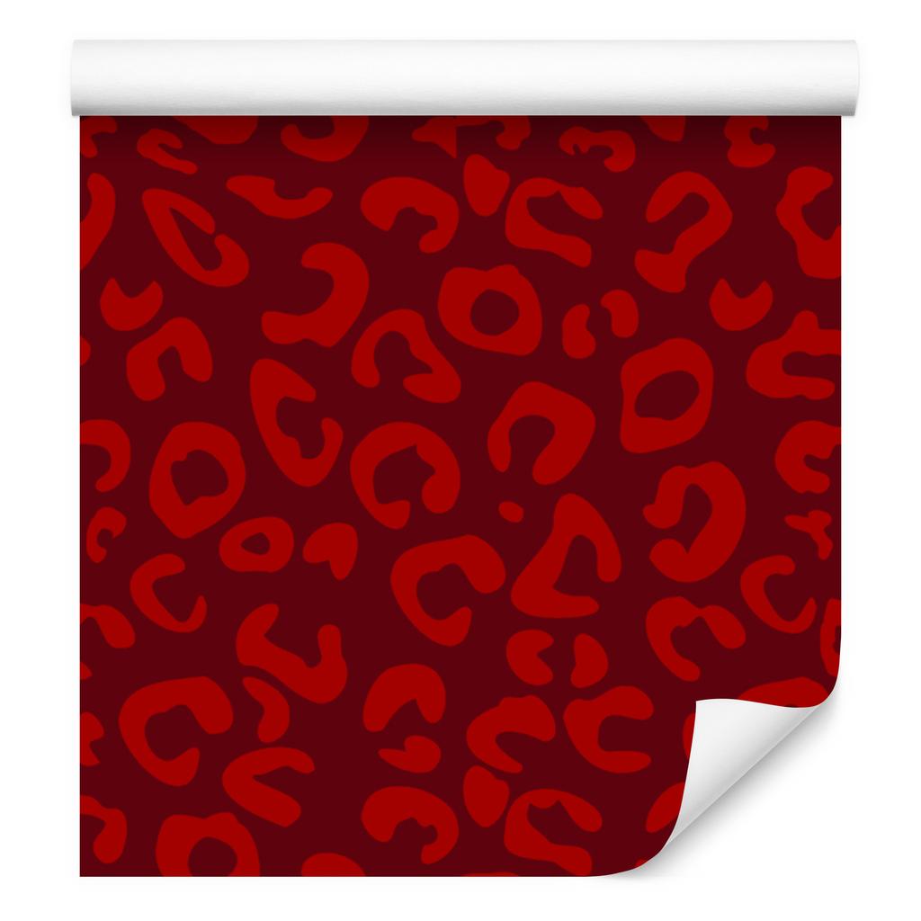 Red Animal Skin Wallpaper Red and Burgundy 50x1000