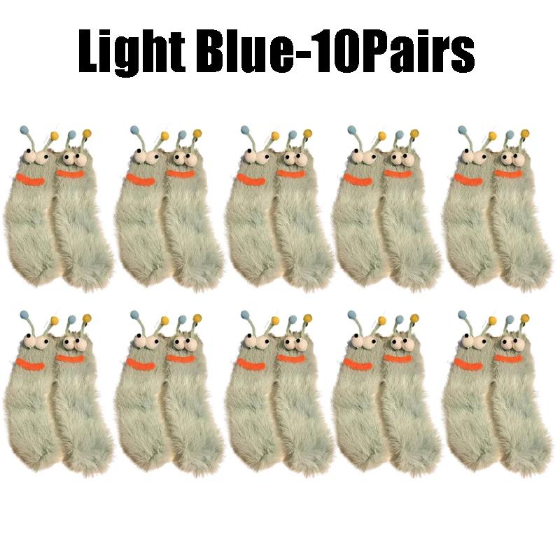 Cute Funny Socks For Women Mid Crew Socks Winter Home Sleep Socks Cartoon Plush Cozy House Floor Socks For Couples Warm Gifts