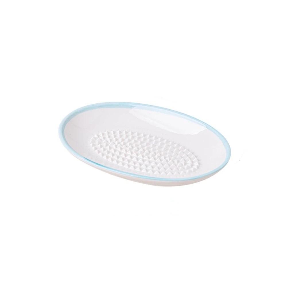 Ellipse Garlic Masher Multi-function Manual Grinder Kitchen Utensil Ceramic Grinder  Fruit Puree Blue Ellipse