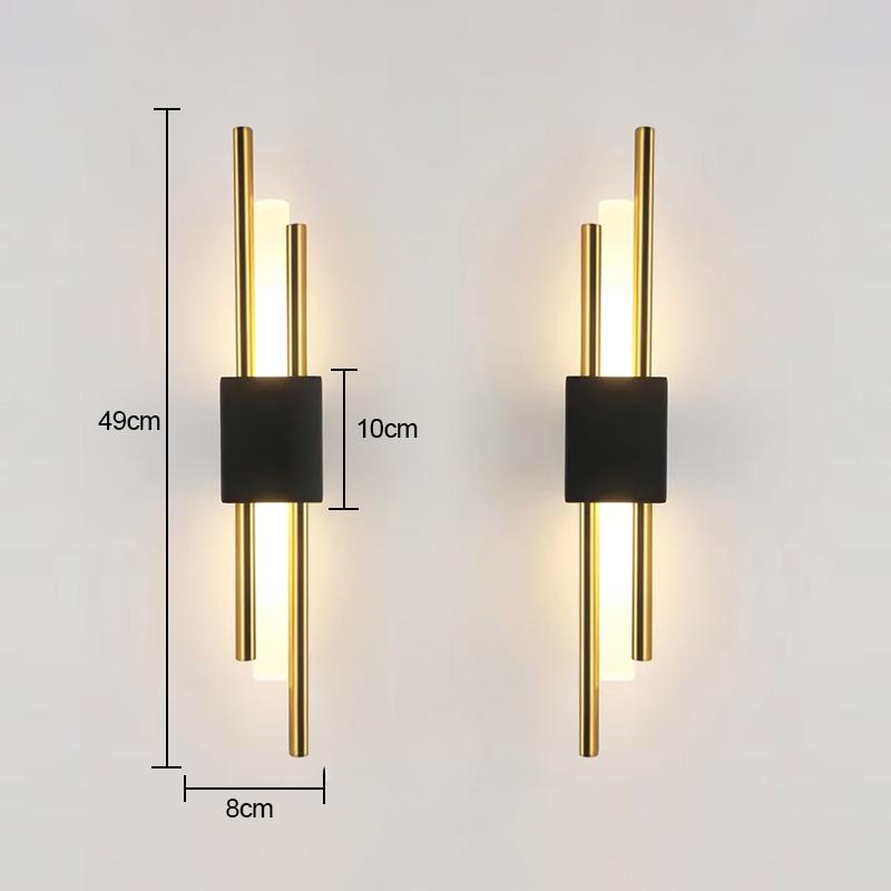 Nordic LED Wall Lamp Indoor Lighting Bedroom Bedside Living Room For Home Hotel Stairs Decoration Lamp Rechargeab LED Wall Light
