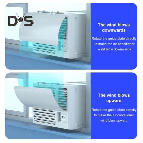 Air Conditioning Baffle Deflector Adjustable Simple Installation Universal Window Air Conditioners Windshield Anti-Wind Baffles Wind Guide