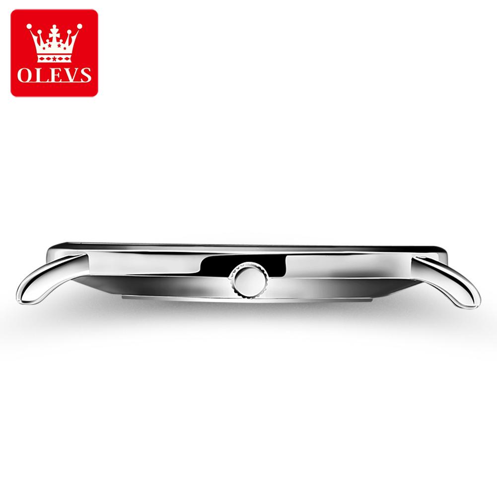 OLEVS Ultra Thin 6.5mm Top Original Quartz Watch for Men Minimalist Fashion Luxury Brand Waterproof Men's Watches 5869
