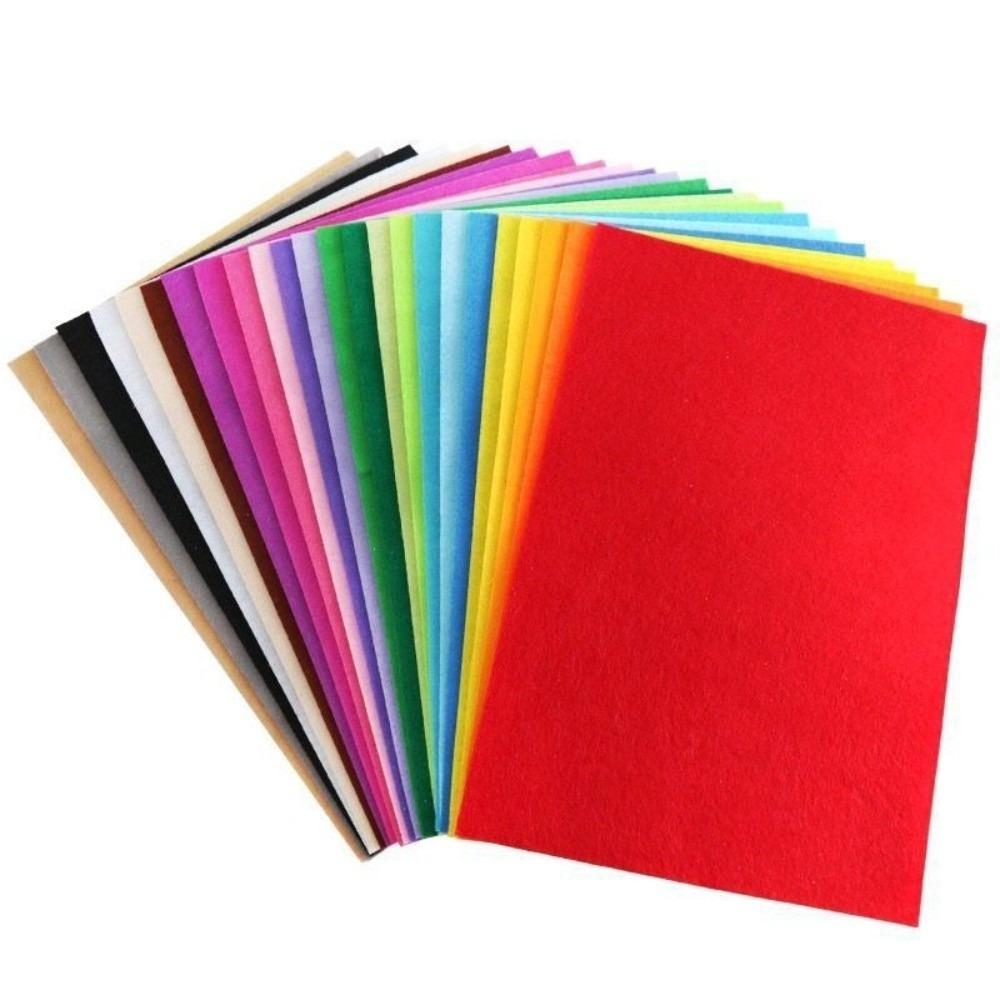 

20 Sheets New Multicolor Felt Fabric Sheet 20x30cm DIY Nonwoven Fabric Art Craft Handmade Fabric Sewing