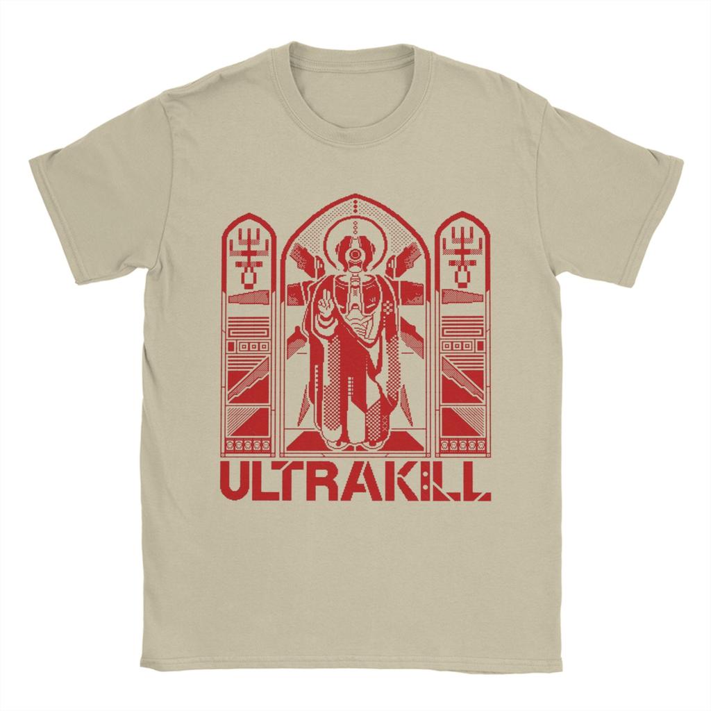 Men T-Shirts Ultrakill v2 Gabriel Casual Cotton Tee Shirt Short Sleeve  T Shirt Round Neck Clothing Plus Size