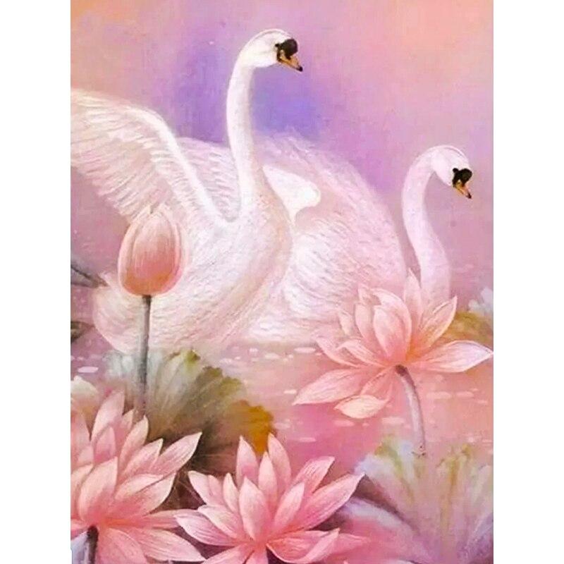 Volle 5D Diamant Malerei Schwan See DIY Diamant Stickerei Diamant mosaik Kreuz Stich Kits Home Decor Geschenk