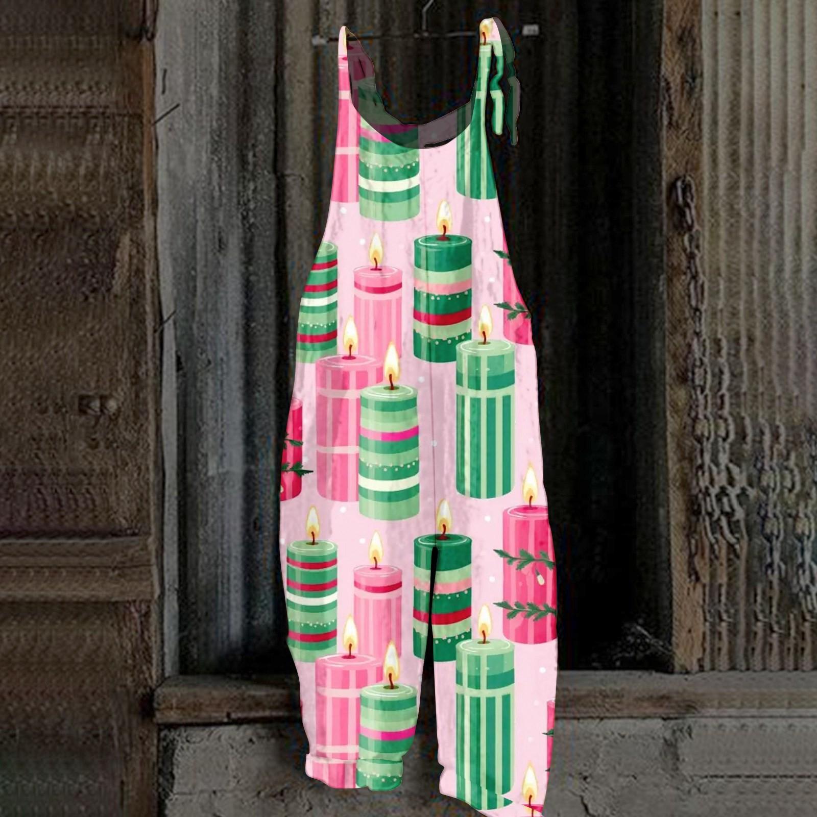 

Женский комбинезон с принтом, повседневный, свободный, винтажный, с бретельками, из хлопка и льна L