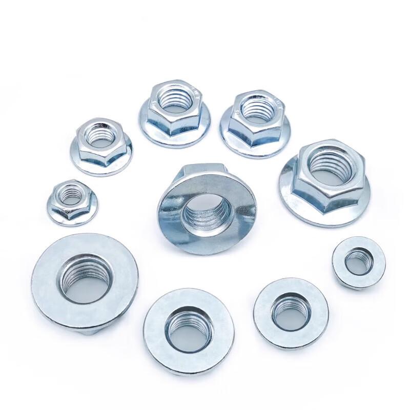 Galvanized Hex Flange Nut M6