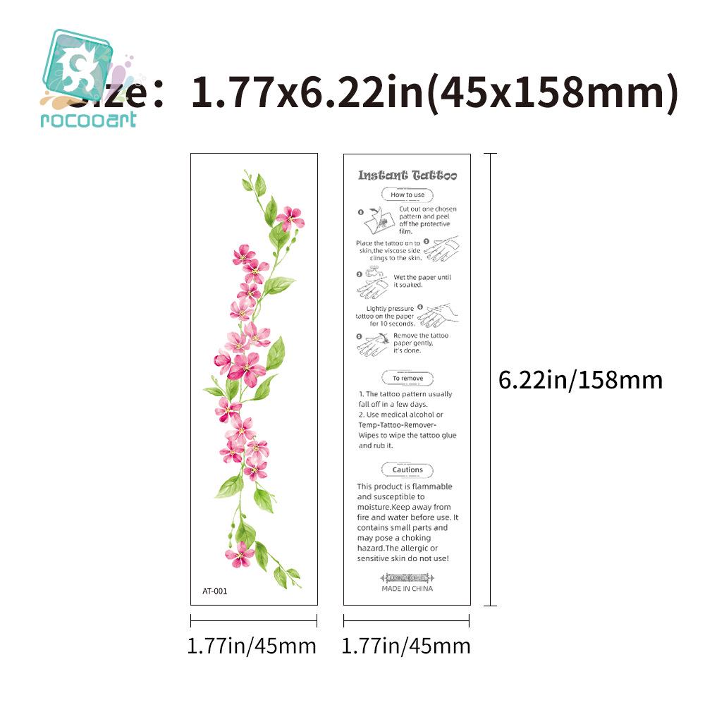 Rikaron Laser-Engraved Rose Tattoo Sticker – Non-Reflective Cute Collarbone Design
