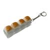 Caramel Bread Fidget Keyboard Toy Stress Relief 1/2/3/4/5/6/9-Keys Keyboard Finger Clicker Keychain Office School Decompression Button Sensory Toy