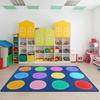 Yousheng Kids Playmat Rug 120x160cm Nursery Colorful Checkered Rug with Anti-Slip Backing Classroom Seating Area Carpet for Art Room Playroom