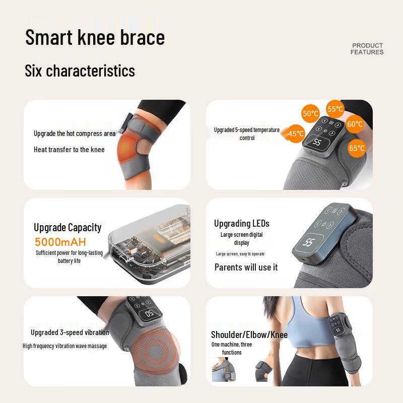 Shangheng Knee Massage Device with Heat Therapy CN Plug (adapter Included)