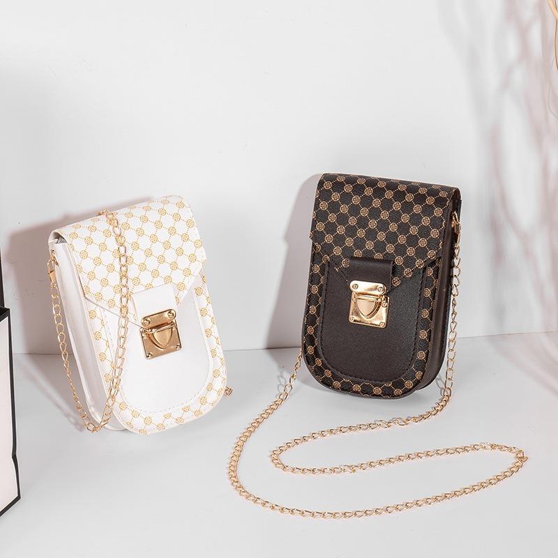 Polka dot flower material mobile phone bag womn g mobile phone bag women's bag fashionable versatile chain messenger bag