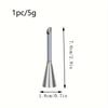 1 Pc 3 Pcs 4 Pcs 304 Stainless Steel Cream Puff Nozzles Pastry Tips for Cake Cupcake Decorating Piping Baking Tool Large Medium Small